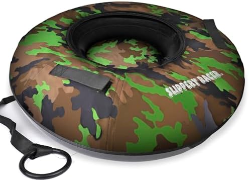 Slippery Racer Heavy Duty Commercial Snow Tube, Hard Bottom, Cushion Insert, Canvass Cover-42”