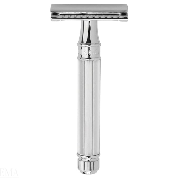 Double Edge Safety Razor, Regular Handle, Chrome Octagonal