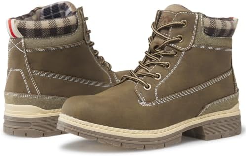 COTTIMO Women's Waterproof Hiking Snow Winter Boots