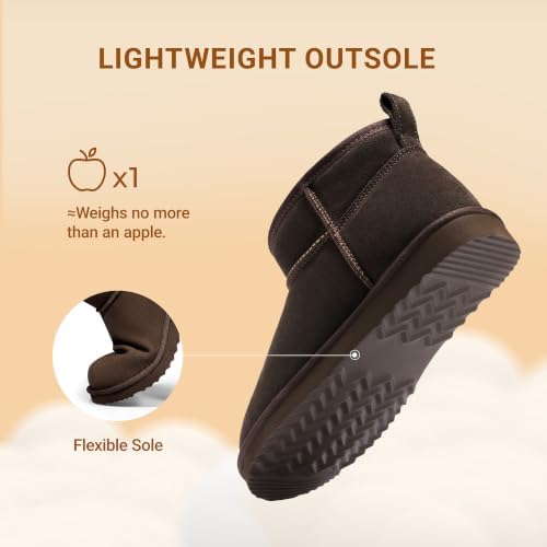 DREAM PAIRS Women's Winter Snow Boots - Classic Ankle Boots