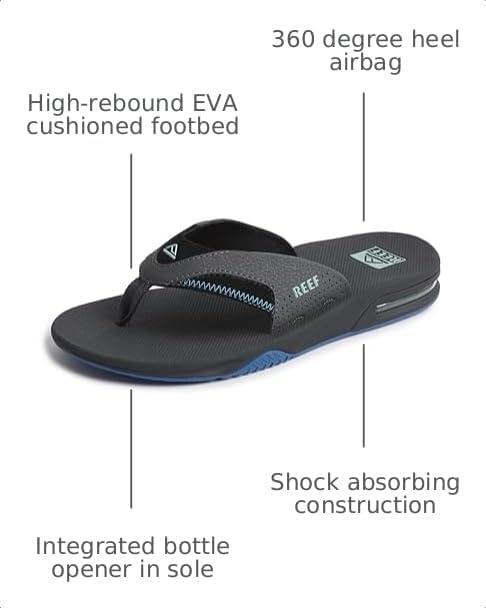 REEF Men's Fanning Bottle Opener Flip Flops