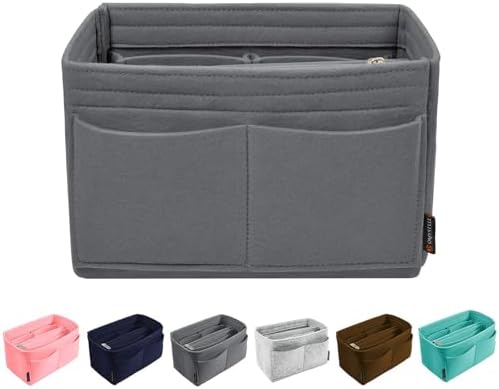 OMYSTYLE Purse Organizer Insert, Felt Tote Bag Organizer Insert with 5 Sizes, Handbag Dividers for Inside Purse, Compatible with Longchamp, Neverful, Speedy and More