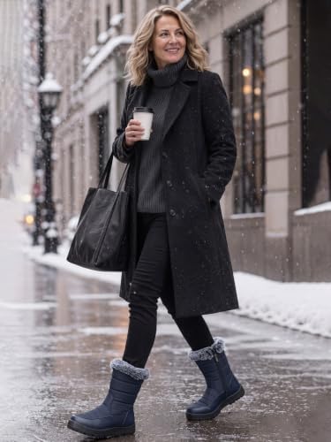 SHIBEVER Women Winter Snow Boots: Waterproof Fur Insulated Warm Ankle Boot
