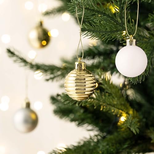 Valery Madelyn Small Christmas Tree Decorations Ball Ornaments 24ct 1.57"