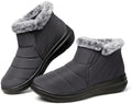 SHIBEVER Winter Snow Boots for Women: Slip On Ankle Fur Lined Warm Boot