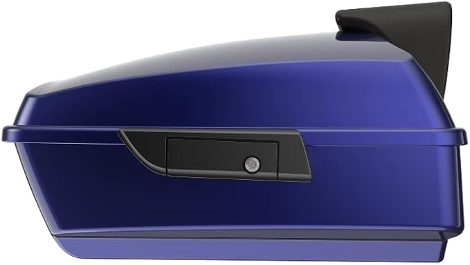 Advanblack Road Glide Tour Trunk Pack Zephyr Blue Chopped Tour Trunk Pack Backrest Pad for '97-'25 Harley Touring Road King Street Glide Electra Glide CVO models