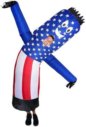LookOurWay Inflatable Tube Man Costume - Wacky Wavy Arm Guy Funny Inflatable Halloween Costume