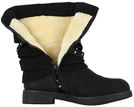 DREAM PAIRS Women's Mid Calf Fashion Winter Snow Boots