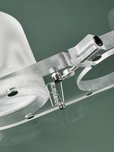 Clear Dust Shoe Dust Boot for CNC Router Milling Machine - 4"" vacuum port (CUSTOM spindle/router dia.)