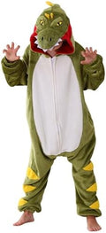 Animal Onesie Pajamas for Kids, Soft Flannel Halloween Cosplay Costume for Boys Girls