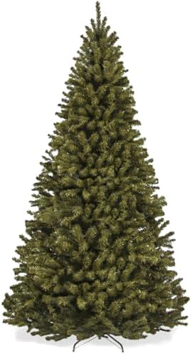 Best Choice Products Artificial Christmas Tree, 9ft Premium Unlit Realistic Spruce Holiday Décor w/Dense Branches, Easy Assembly, Metal Base