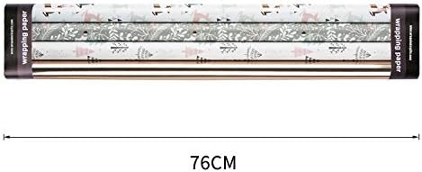 WRAPAHOLIC 30 Inch Christmas Wrapping Paper Roll - Jumbo Roll Rose Gold and Pink Holiday Design with Metallic Foil Shine - 4 Rolls - 30 Inch x 120 Inch Per Roll