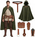 Renaissance Costume for Men, Viking Cloak Set, Ren Faire Halloween