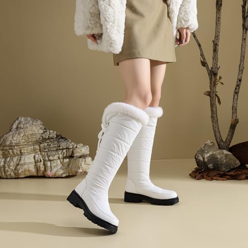 Women's Snow Boots Knee High Warm Winter Shoes