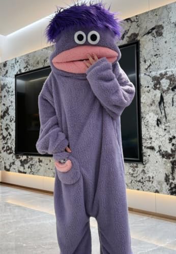 Big Mouth Monster Onesie Halloween Christmas Costume (not include shoes )