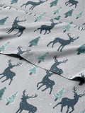 Christmas Sheet Set, Christmas Reindeer, Holiday Xmas Bedding Set - Queen