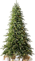 Balsam Hill Norwegian Grand Fir - Traditional Slim Artificial Christmas Tree with Classic Needle Foliage, LED Clear, 7'