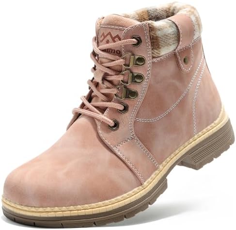 COTTIMO Women's Waterproof Hiking Snow Winter Boots