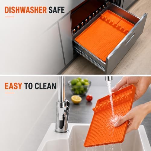 Silicone Griddle Cover for Flat Top Grill | for Cuisinart CGG-180 17" Portable Griddle Protects Grill Surface From Rust And Dust