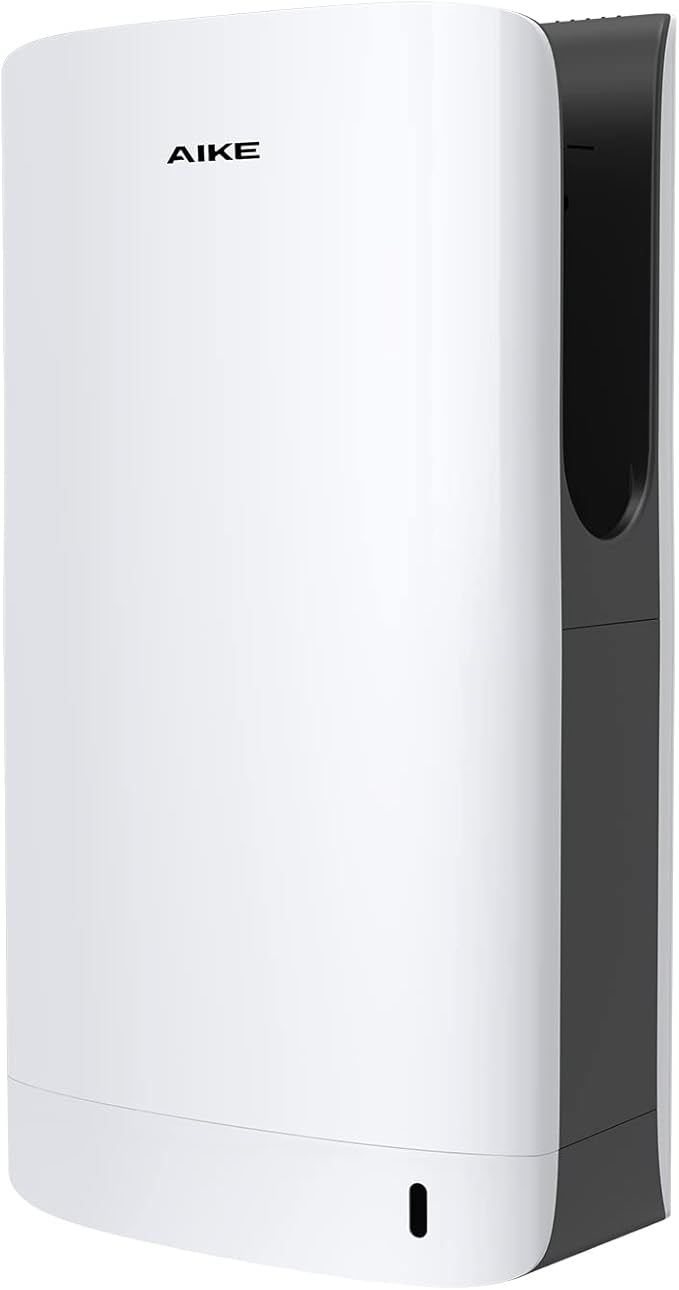 AIKE HEPA Filtered Vertical Hand Dryer Slim, 110-130V White Model AK2065