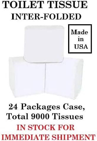 Interfold Bathroom Tissue - Toilet Tissue (Shabbos Tissue) Bulk Toilet Paper - 24 PackagesCase (NOTE: These are not rolls, but packs of cut toilet tissue) Control Hygienic Bath Tissue