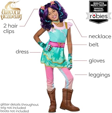 Rubies Unicorn Academy Costume for Kids, Girls Costume