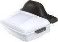 Advanblack Road Glide Tour Trunk Pack Crushed Ice Pearl King Tour Trunk Pack Luggage +Wrap-Around Backrest Pad for '97-'25 Harley Touring Road King Street Glide Electra Glide CVO models