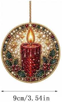 6PCS Christmas Ornaments DIY Pearl Diamond Art Kits for Adult Holiday