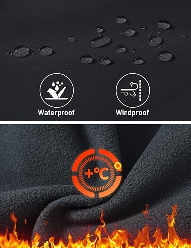 MoFiz Boys Snow Ski Pants Fleece Waterproof Winter Outdoor Hiking Pants