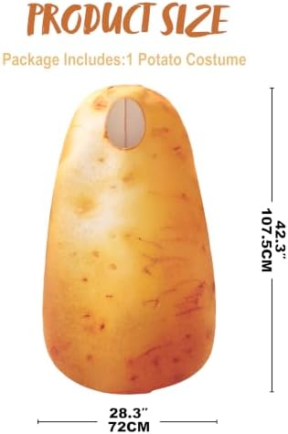 Spooktacular Creations Halloween Unisex Fruit Vegetable Costume Adult, Fun Food Costume for Themed Parties