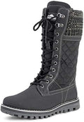 POLAR Womens Faux Fur Warm Thermal Waterproof Outdoor Walking Snow Winter Rubber Sole Calf Boots