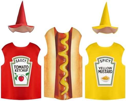 Halloween Group Couple Costume Hot Dog Ketchup Mustard Halloween Costumes