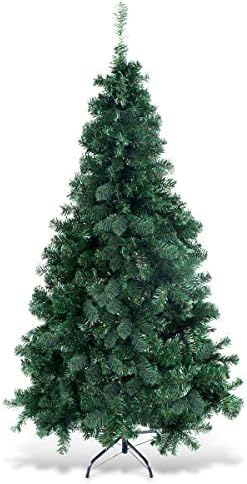 COSTWAY 6Ft Artificial PVC Christmas Tree W/Stand Holiday Season Indoor Outdoor Green