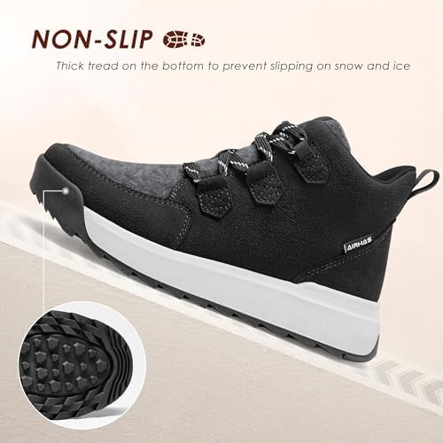 AIRHAS Women's Winter Warm Snow Boots for Women Comfortable Water-Resistant Womens Ankle Boots Fashion Booties