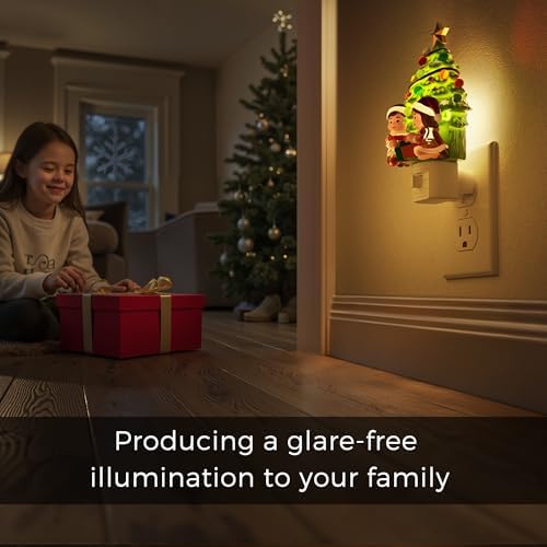 L LOHAS Christmas Tree & Snowman Night Light