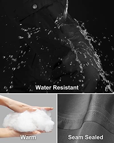 33,000ft Women's Insulated Snow Pants Waterproof Ski with Boot Gaiters