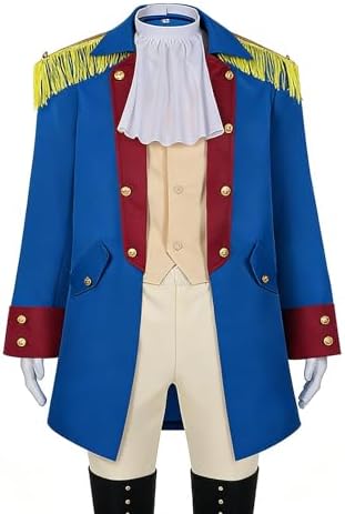 OEBLD George Washington Costume Adult Colonial Men Colonial Deluxe Wax Museum Project