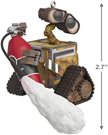 Hallmark Keepsake Plastic Christmas Ornament 2022, Disney/Pixar Wall-E with Fire Extinguisher