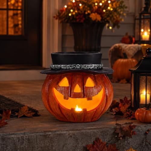 Light Up Jack-O' Lantern Candy Bowl for Halloween