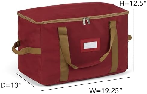 Covermates Treasurekeeper Storage Bag, 19.25" L x 13" W x 12.5" H, Red