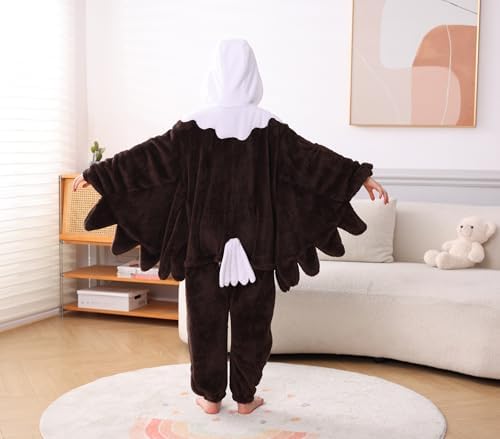 Animal Onesie Pajamas for Kids, Soft Flannel Halloween Cosplay Costume for Boys Girls