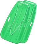 Slippery Racer Downhill Sprinter Flexible Kids Toddler Plastic Cold-Resistant Toboggan Snow Sled with Pull Rope and Handles -35 Inch