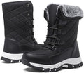 Women's Winter Snow Boots Waterproof Warm Lace Up Mid-Calf Booties