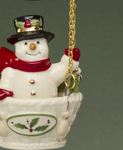 Lenox Snowman Hot Air Balloon Ornament