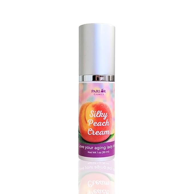 Parlor Games Silky Peach Cream Bioidentical Estriol Cream for Women — Intimate Moisturizer for a Happy Hoo-Ha — 30ml Bottle (2 Month Supply)