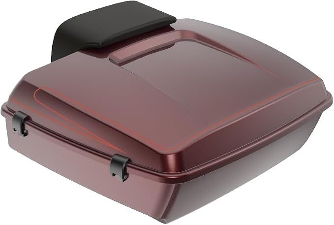 Advanblack Road Glide Tour Trunk Pack Copperhead Razor Tour Trunk Pack Backrest Pad for '97-'25 Harley Touring Road King Street Glide Electra Glide CVO Models