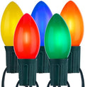 Vintage Christmas Lights Outdoor, 50Ft C9 String Lights with 50 LED Bulbs