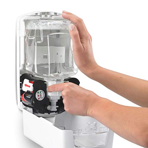 GOJO LTX-12 Touch-Free Foam Hand Soap Dispenser, White, for 1200 mL GOJO LTX-12 Hand Soap Refills (Pack of 1) - 1980-01