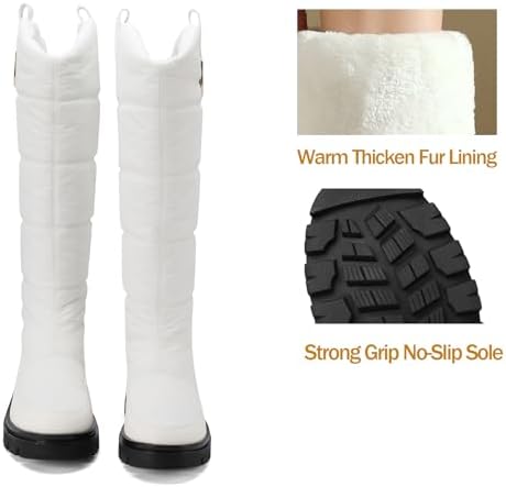 Women's Snow Boots Knee High Warm Winter Shoes