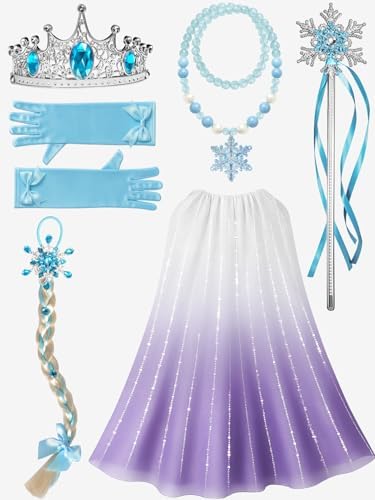 Light Up Princess Costume with handle ＆ App Control for 3-9 Ages Halloween